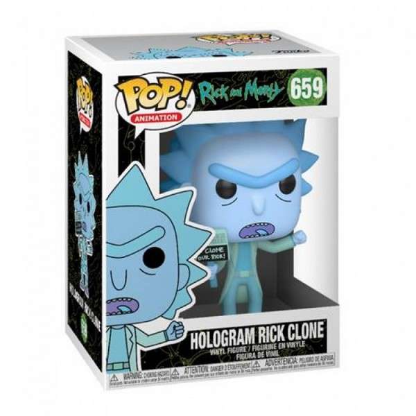 funko pop rick e morty Hologram Rick Clone 659 Rick e Morty