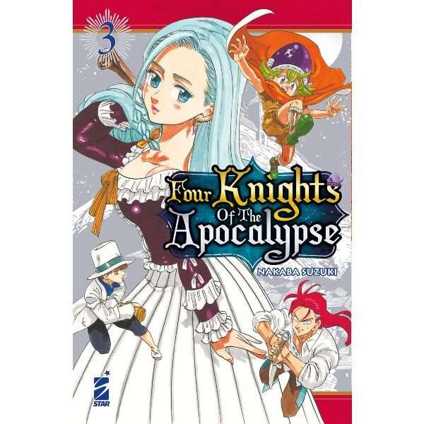 Four Knights of the Apocalypse 3 limitata cartolina omaggio Star Comics Manga fumetti mondi sommersi lecce arretrati compra online negozio esauriti