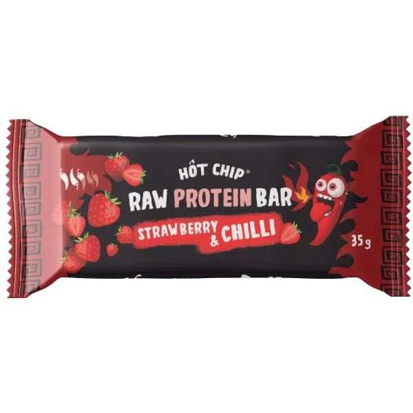 Hot Chip Raw Strawberry Protein Bar 35 g mondi sommersi lecce online negozio compra