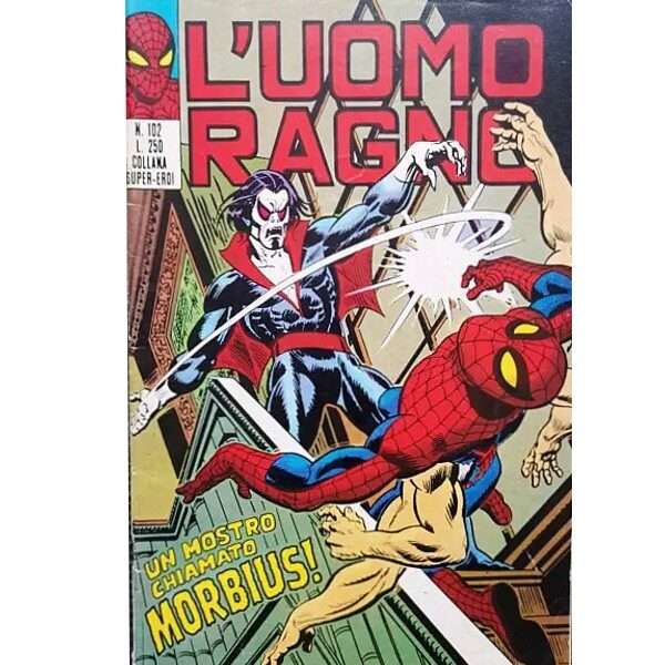 Uomo Ragno 102 Editoriale Corno Marvel Comics italiano fumetto originali supereroi Spider Man prima serie compro vendo online negozio ebay mondi sommersi lecce offerta sconti