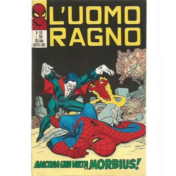 Uomo Ragno 119 Editoriale Corno Marvel Comics italiano fumetto originali supereroi Spider Man prima serie compro vendo online negozio ebay mondi sommersi lecce offerta sconti