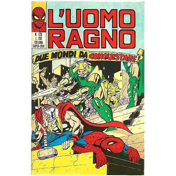Uomo Ragno 123 Editoriale Corno Marvel Comics italiano fumetto originali supereroi Spider Man prima serie compro vendo online negozio ebay mondi sommersi lecce offerta sconti