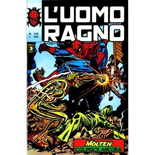 Uomo Ragno 156 Editoriale Corno Marvel Comics italiano fumetto originali supereroi Spider Man prima serie compro vendo online negozio ebay mondi sommersi lecce offerta sconti