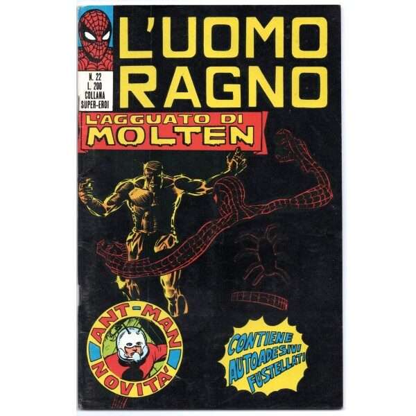 Uomo Ragno 22 Editoriale Corno Marvel Comics collana super eroi italiano fumetto originali supereroi Spider Man prima serie compro vendo online negozio ebay mondi sommersi lecce offerta sconti