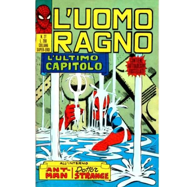 Uomo Ragno 27 Editoriale Corno Marvel Comics collana super eroi italiano fumetto originali supereroi Spider Man prima serie compro vendo online negozio ebay mondi sommersi lecce offerta sconti