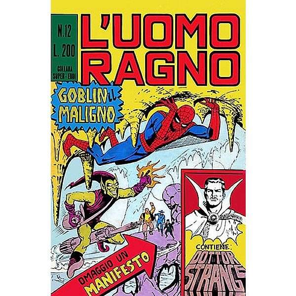 Uomo Ragno Lotto 12 Editoriale Corno Marvel Comics italiano fumetto originali supereroi Spider Man prima serie compro vendo online negozio ebay mondi sommersi lecce offerta sconti