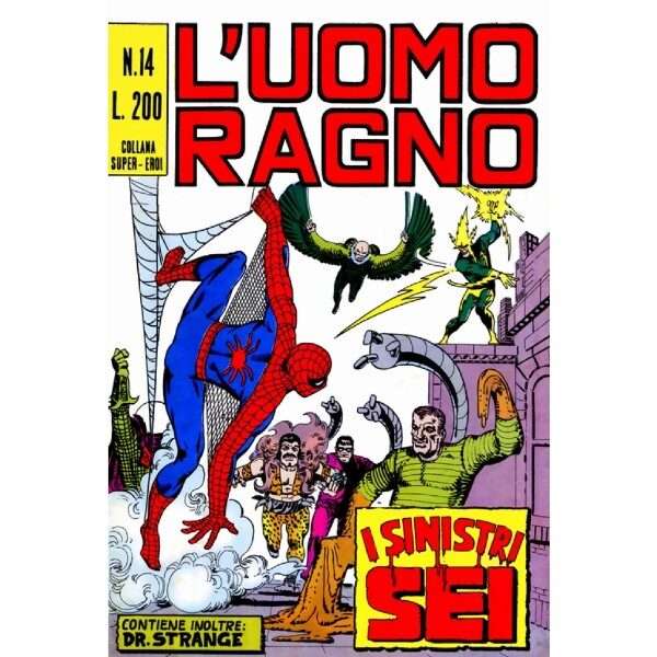 Uomo Ragno Lotto 14 Editoriale Corno Marvel Comics italiano fumetto originali supereroi Spider Man prima serie compro vendo online negozio ebay mondi sommersi lecce offerta sconti