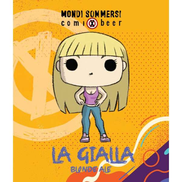 Birra La Gialla Blonde Ale Session Ipa by Mondi Sommersi Lecce ComixFood ComixBeer sito web acquista oline Lecce Salento