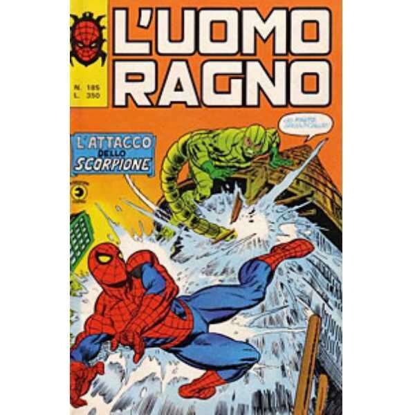 Uomo Ragno 185 Editoriale Corno Marvel Comics italiano fumetto originali supereroi Spider Man prima serie compro vendo online negozio ebay mondi sommersi lecce offerta sconti