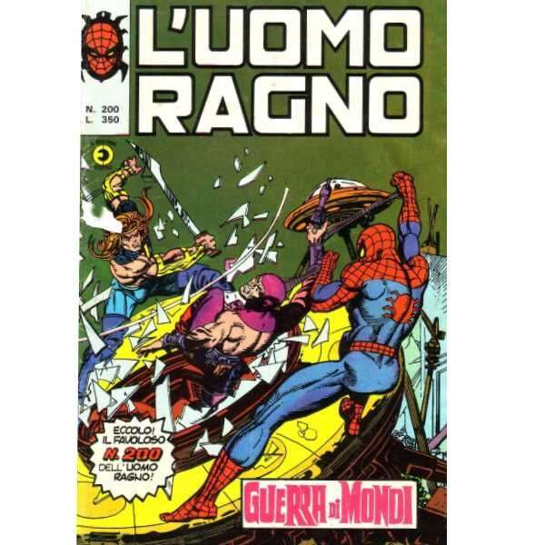 Uomo Ragno 200 Editoriale Corno Marvel Comics italiano fumetto originali supereroi Spider Man prima serie compro vendo online negozio ebay mondi sommersi lecce offerta sconti