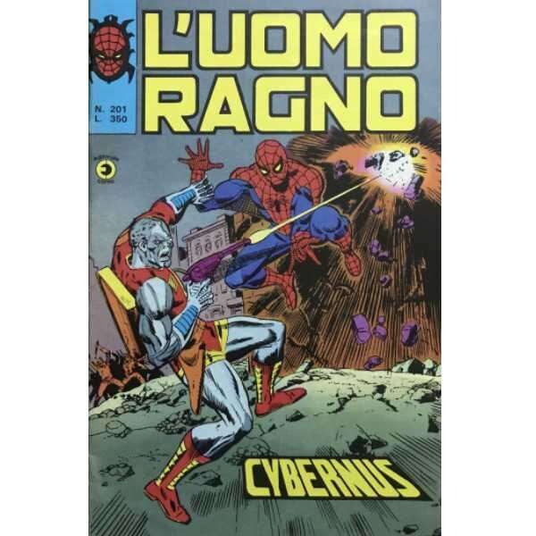 Uomo Ragno 201 Editoriale Corno Marvel Comics italiano fumetto originali supereroi Spider Man prima serie compro vendo online negozio ebay mondi sommersi lecce offerta sconti