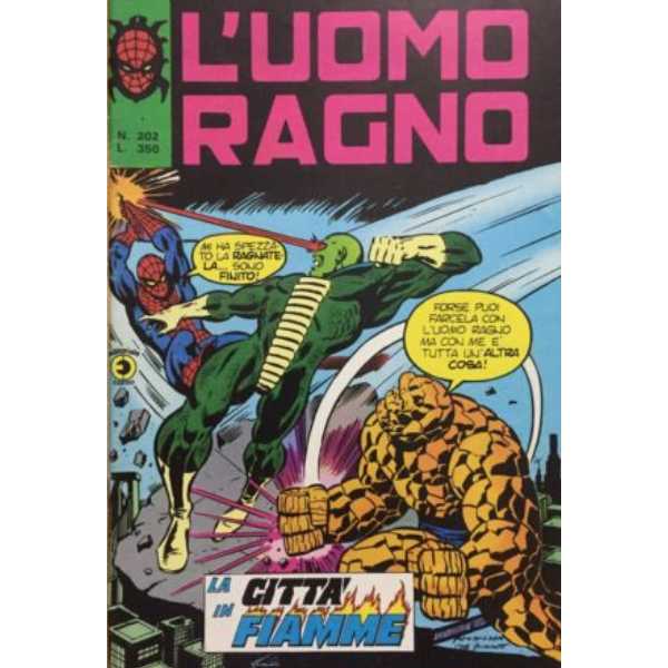 Uomo Ragno 202 Editoriale Corno Marvel Comics italiano fumetto originali supereroi Spider Man prima serie compro vendo online negozio ebay mondi sommersi lecce offerta sconti