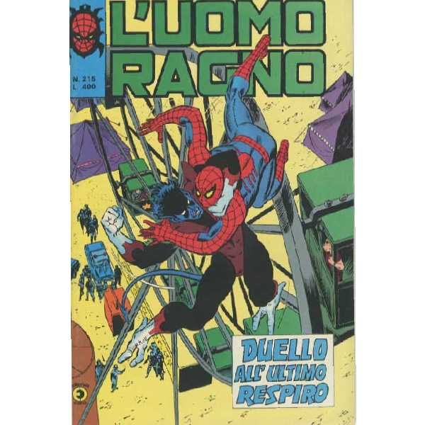 Uomo Ragno 215 Editoriale Editore Corno Marvel Comics italiano fumetto originali supereroi Spider Man prima serie compro vendo online negozio ebay mondi sommersi lecce offerta sconti