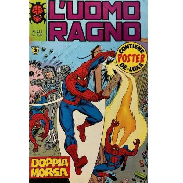 Uomo Ragno 234 Editoriale Corno Marvel Comics italiano fumetto originali supereroi Spider Man prima serie compro vendo online negozio ebay mondi sommersi lecce offerta sconti