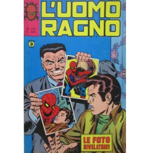 Uomo Ragno 236 Editoriale Corno Marvel Comics italiano fumetto originali supereroi Spider Man prima serie compro vendo online negozio ebay mondi sommersi lecce offerta sconti