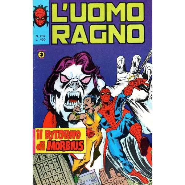 Uomo Ragno 237 Editoriale Corno Marvel Comics italiano fumetto originali supereroi Spider Man prima serie compro vendo online negozio ebay mondi sommersi lecce offerta sconti