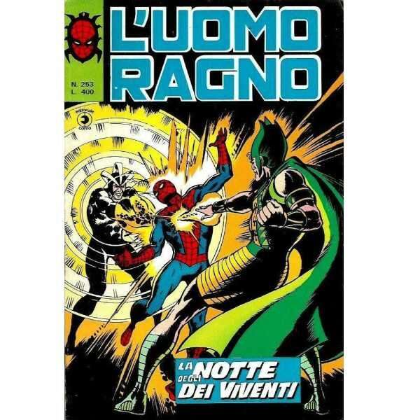 Uomo Ragno 253 Editoriale Corno Marvel Comics italiano fumetto originali supereroi Spider Man prima serie compro vendo online negozio ebay mondi sommersi lecce offerta sconti