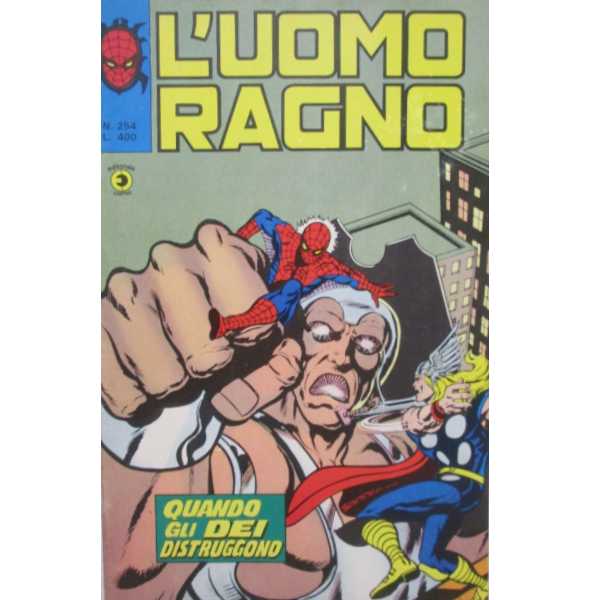 Uomo Ragno 254 Editoriale Editore Corno Marvel Comics italiano fumetto originali supereroi Spider Man prima serie compro vendo online negozio ebay mondi sommersi lecce offerta sconti
