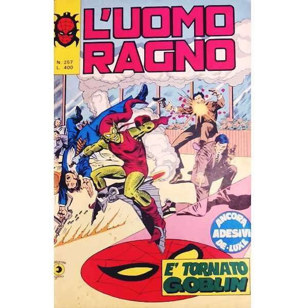 Uomo Ragno 257 Editoriale Corno Marvel Comics italiano fumetto originali supereroi Spider Man prima serie compro vendo online negozio ebay mondi sommersi lecce offerta sconti