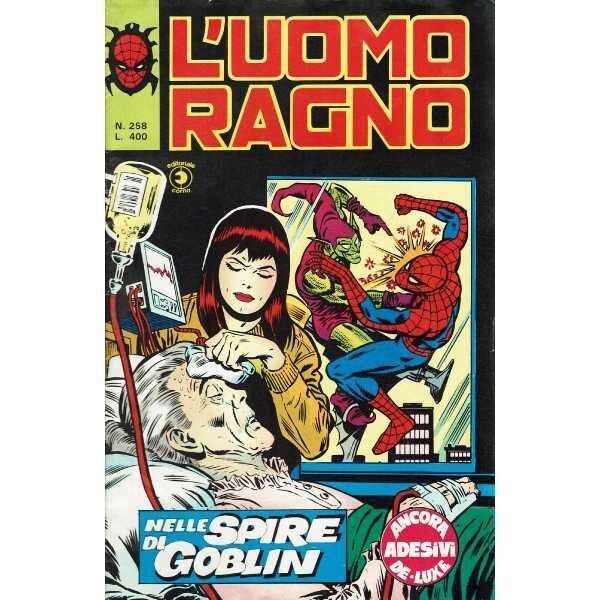 Uomo Ragno 258 Editoriale Corno Marvel Comics italiano fumetto originali supereroi Spider Man prima serie compro vendo online negozio ebay mondi sommersi lecce offerta sconti