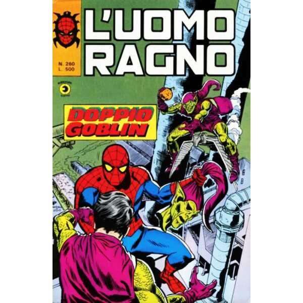 Uomo Ragno 260 Editoriale Corno Marvel Comics italiano fumetto originali supereroi Spider Man prima serie compro vendo online negozio ebay mondi sommersi lecce offerta sconti