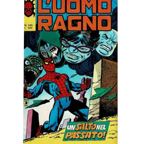 Uomo Ragno 265 Editoriale Corno Marvel Comics italiano fumetto originali supereroi Spider Man prima serie compro vendo online negozio ebay mondi sommersi lecce offerta sconti
