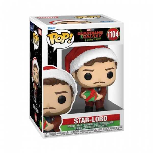 MARVEL HOLIDAY SPECIAL GUARDIANS OF THE GALAXY POP FUNKO VINYL FIGURE 1104 STAR LORD 9CM funko pop