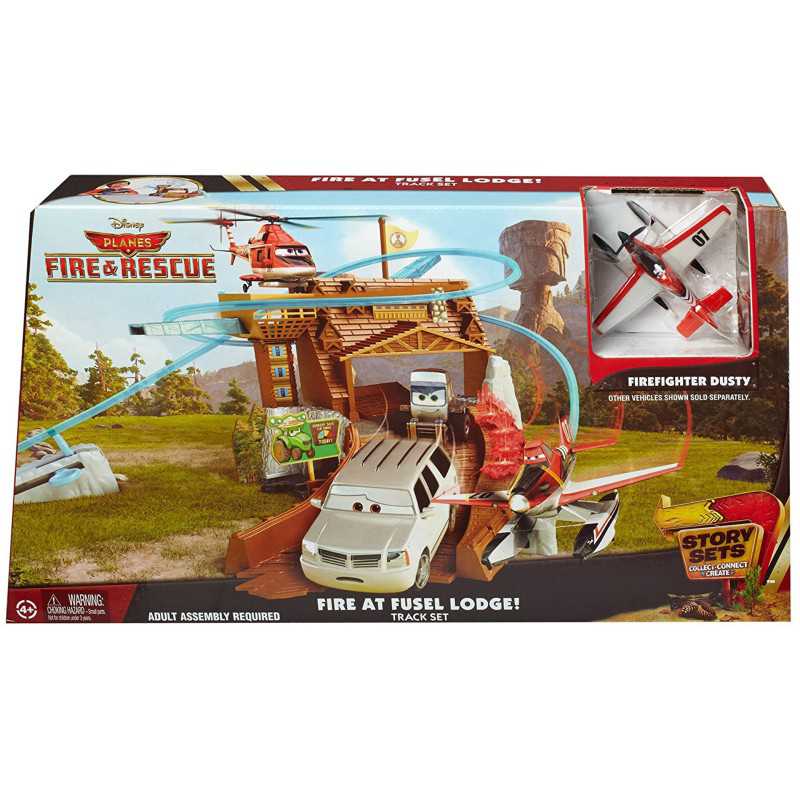 DISNEY PLANES FIRE E RESCUE TRACK PLAYSET