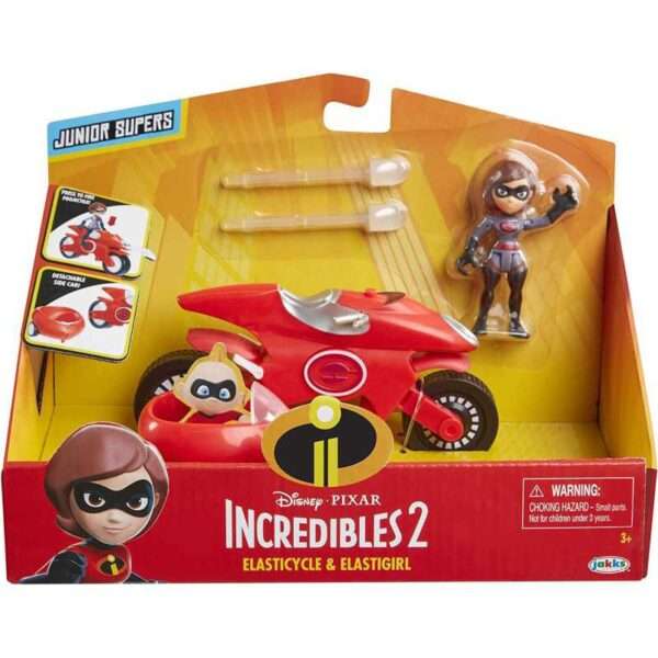 PLAYSET GLI INCREDIBILI ELASTIGIRL + ELASTICYCLE