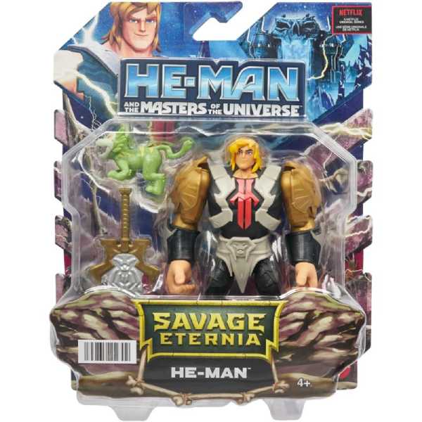 MASTERS OF THE UNIVERSE SAVAGE ETERNIA HE MAN + ACC